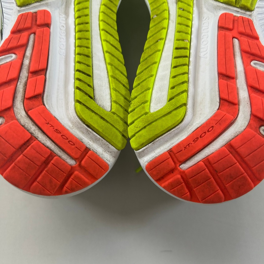 Saucony Running Shoes Womens 7.5 Omni 20 Vizipro PWR RUN Lime Green Black Neon - Picture 9 of 12